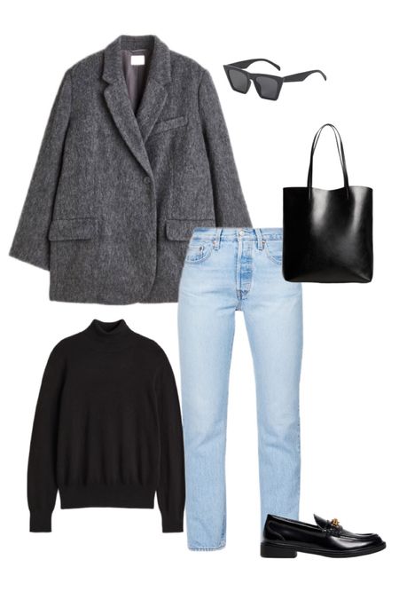 Lighter washed jeans can also by styled much smarter for the office- team with a simple fine knit roll neck jumper, a blazer and some loafers for an effortless look. 
#ltkstyleeditor

#LTKstyletip #LTKeurope #LTKSeasonal
