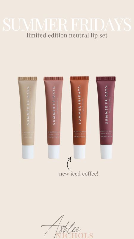 New limited edition summer Fridays lip neutral set! The new iced coffee lip balm is also included!

Limited edition, summer Fridays, neutral lip set, lip favorites, lip balms

#LTKfindsunder100 #LTKfindsunder50 #LTKbeauty