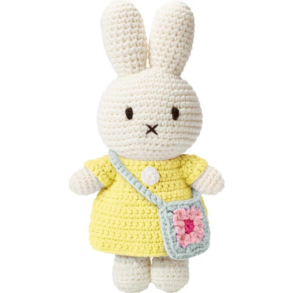 Miffy Handmade And Her Pastel Yellow Dress + Flowerbag | Maisonette