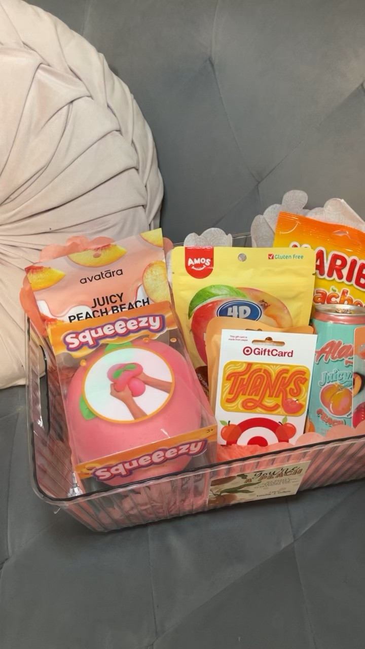 Haven’t gotten teacher gifts together yet but made these 🍑 baskets for dance teachers this year and love how they turned out! You could swap out the squishy for any fruit you can find or skip it altogether to make a fun gift basket.

#giftidea
#teachergift

#LTKKids