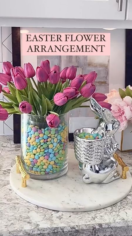 I put together this cute fun flower arrangement with lovely tulips & M&M chocolates….yum. Shop my tulips below. 

#LTKSpringSale #LTKhome #LTKfindsunder100