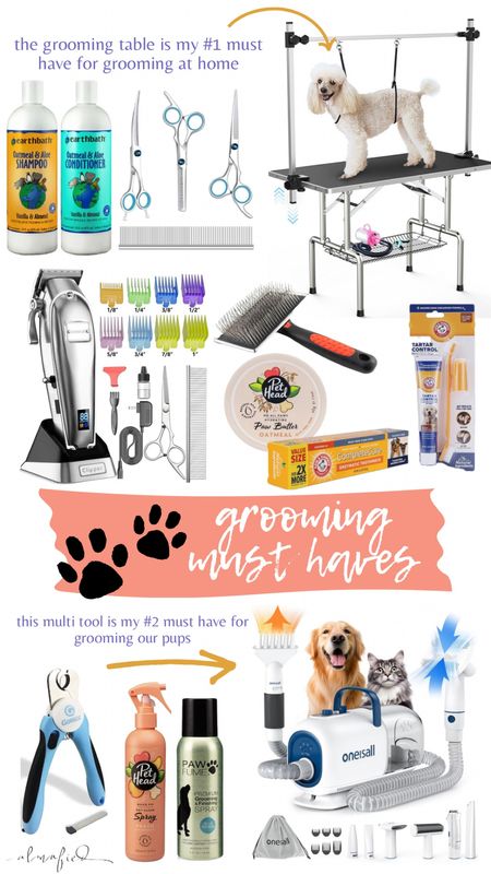 Here’s items we use regularly for grooming our 2 pups: Ava (golden doodle) and Brody (cavapoo). Items that have made grooming much easier, and made them nice and fluffy and smelling great! 

#LTKhome #LTKfamily #LTKkids