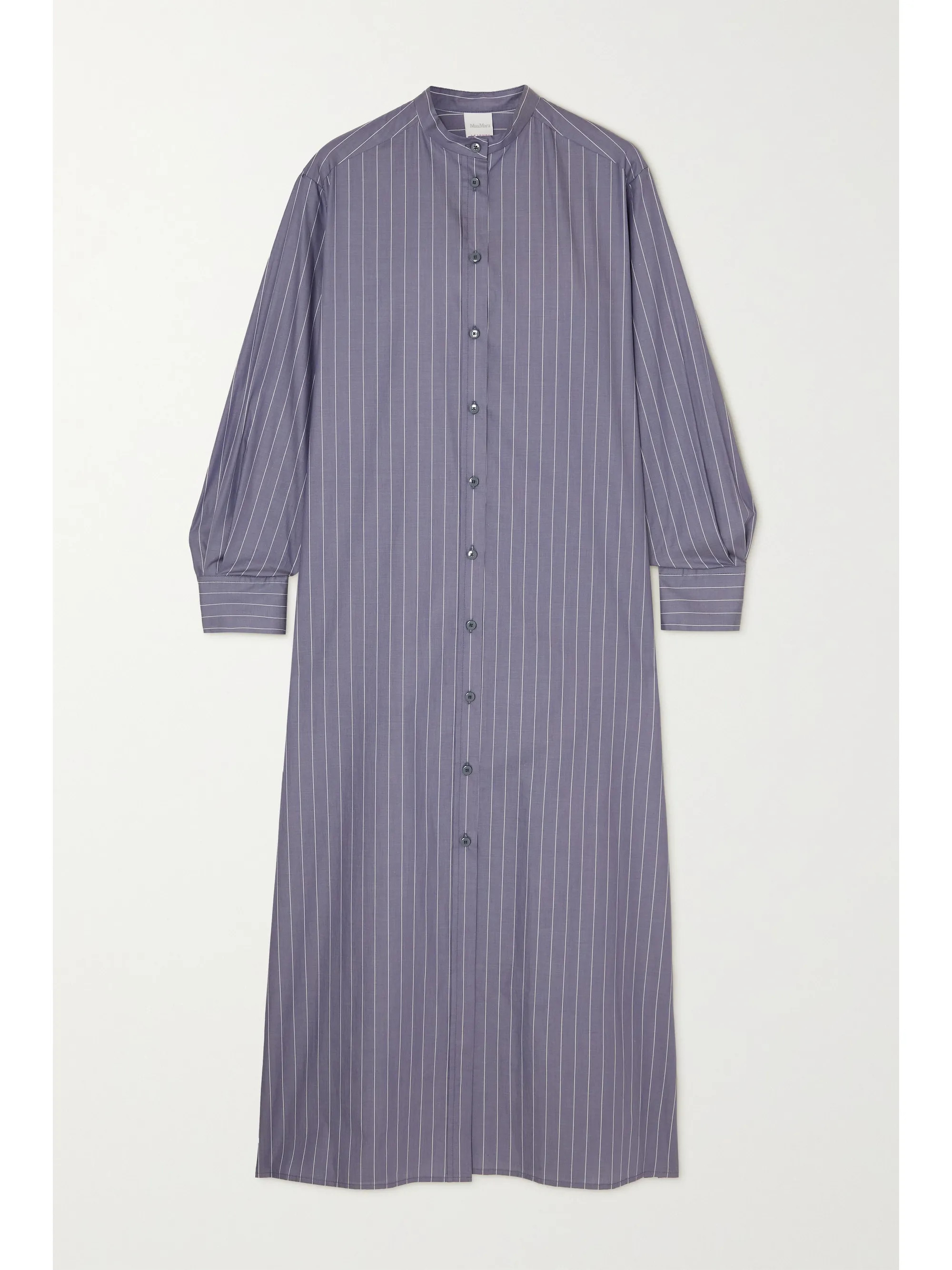 Blue + Leisure Ussuri pinstriped cotton-poplin shirt dress | Max Mara | NET-A-PORTER | NET-A-PORTER (US)