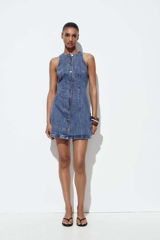 Z1975 DENIM MINI DRESS | Zara UK