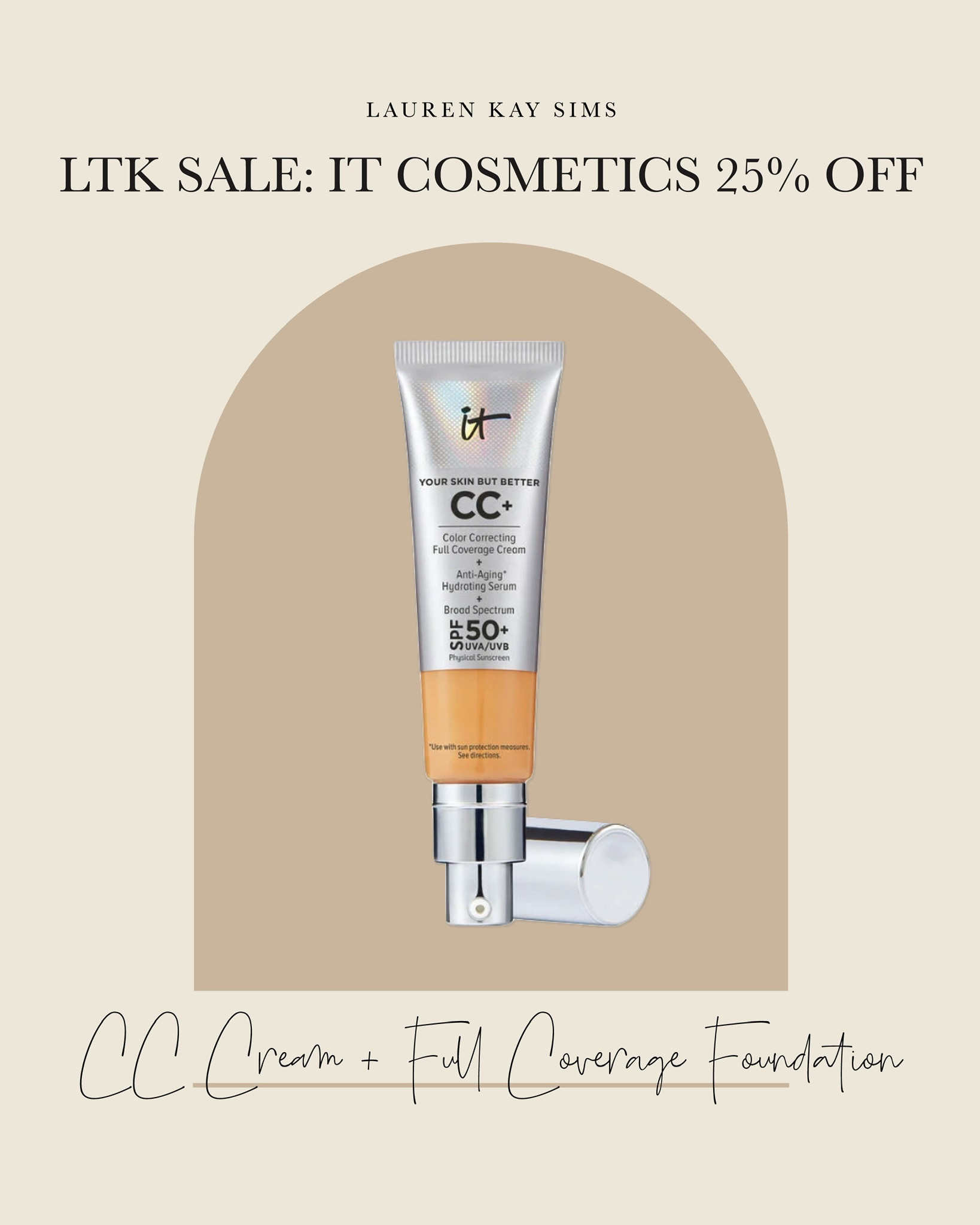 it cosmetics 25% off!

#LTKSale #LTKbeauty #LTKsalealert