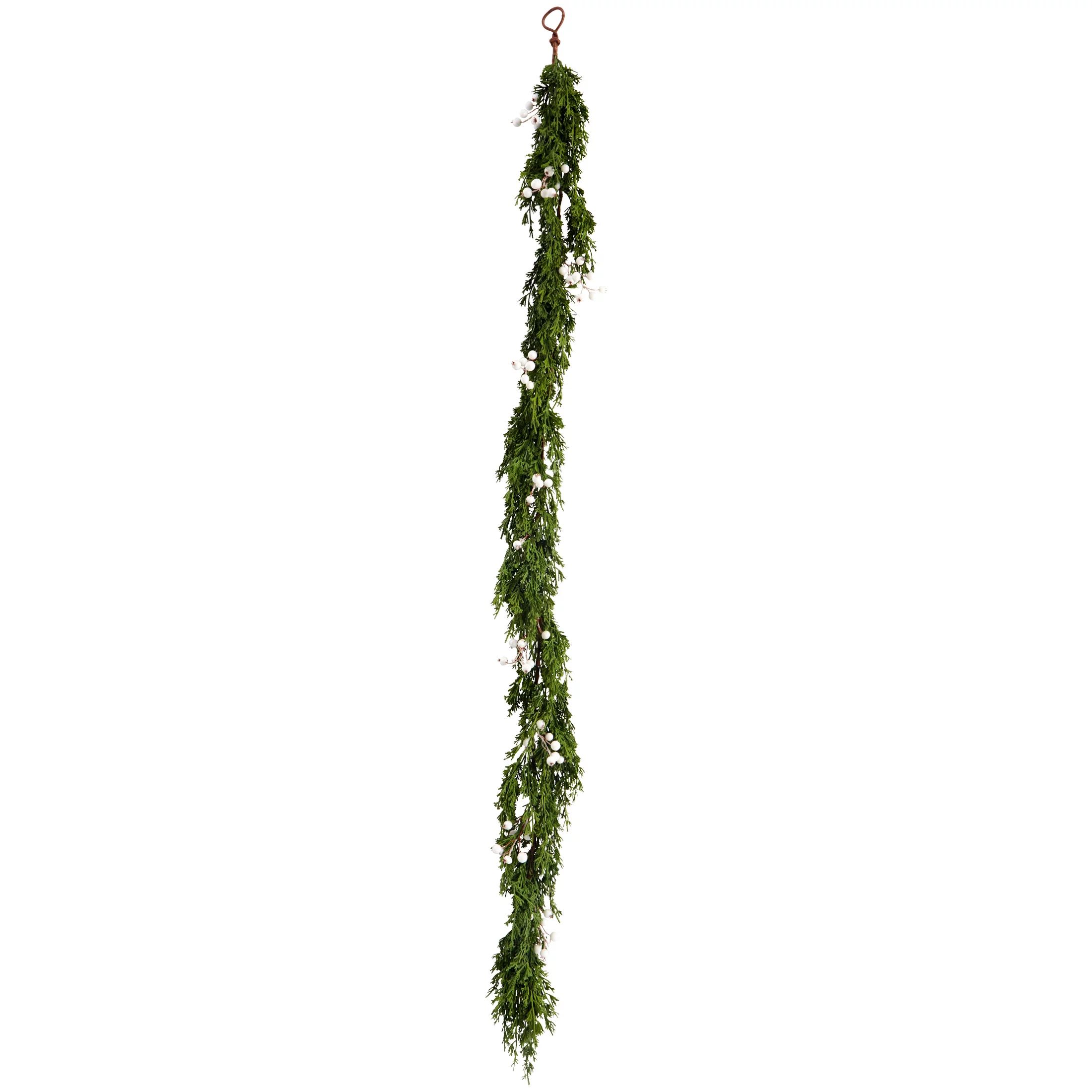 My Texas House White Berry Garland, 6 Foot - Walmart.com | Walmart (US)