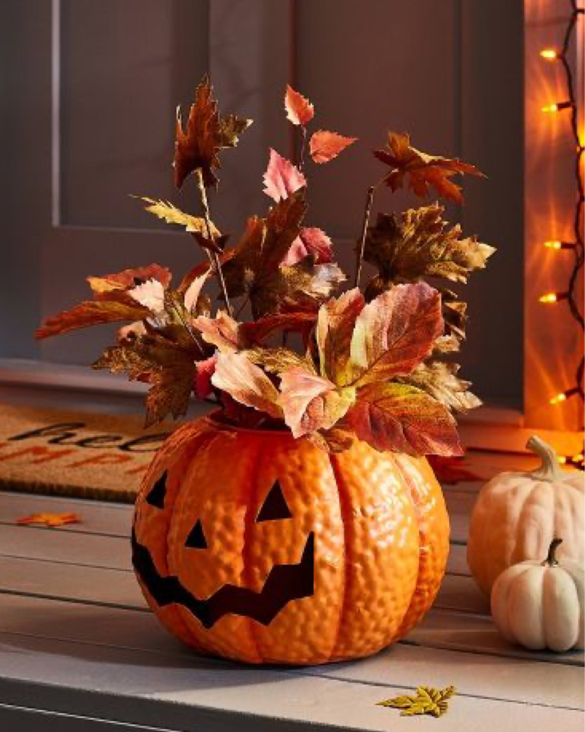 This fun and festive Pumpkin Porch Planter will look gorgeous with some faux fall branches and fairy lights. It could even serve as a candy dish or other creative DIY Halloween decor. 🎃

#LTKHalloween #LTKparties #LTKhome