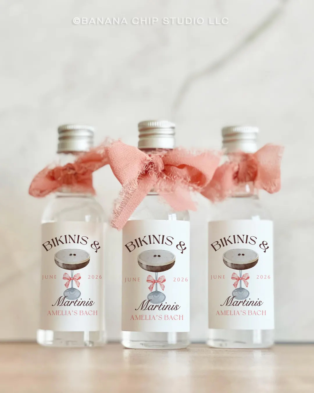 Bikinis and Martinis Party Favors, Expresso Martinis Coastal Bachelorette Shooter, Bachelorette M... | Etsy (US)