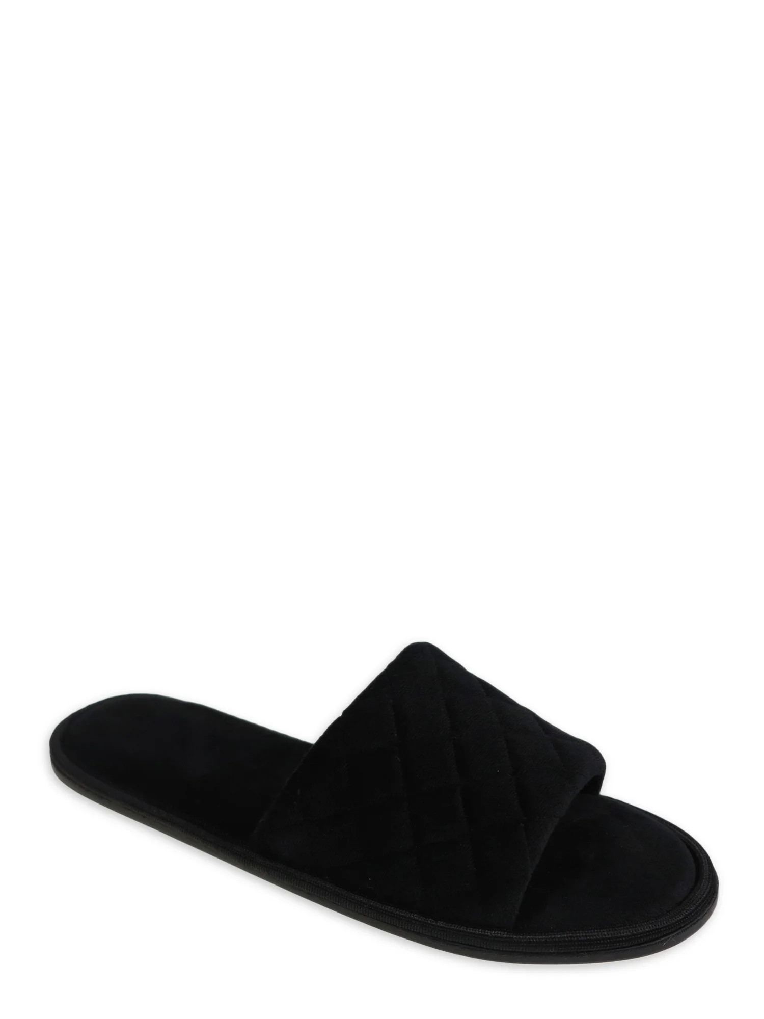 Secret Treasures Womens Wide Width One Band Slippers - Walmart.com | Walmart (US)