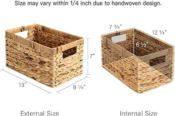 StorageWorks Wicker Basket Storage Organization, Large Woven Baskets for Organizing, Wicker Stora... | Amazon (CA)