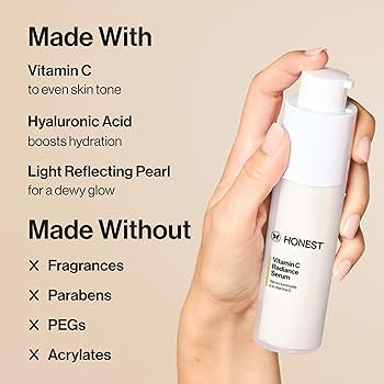 Honest Beauty Vitamin C Radiance Serum | Improves + Brightens Skin Tone and Complexion | Gentle f... | Amazon (US)