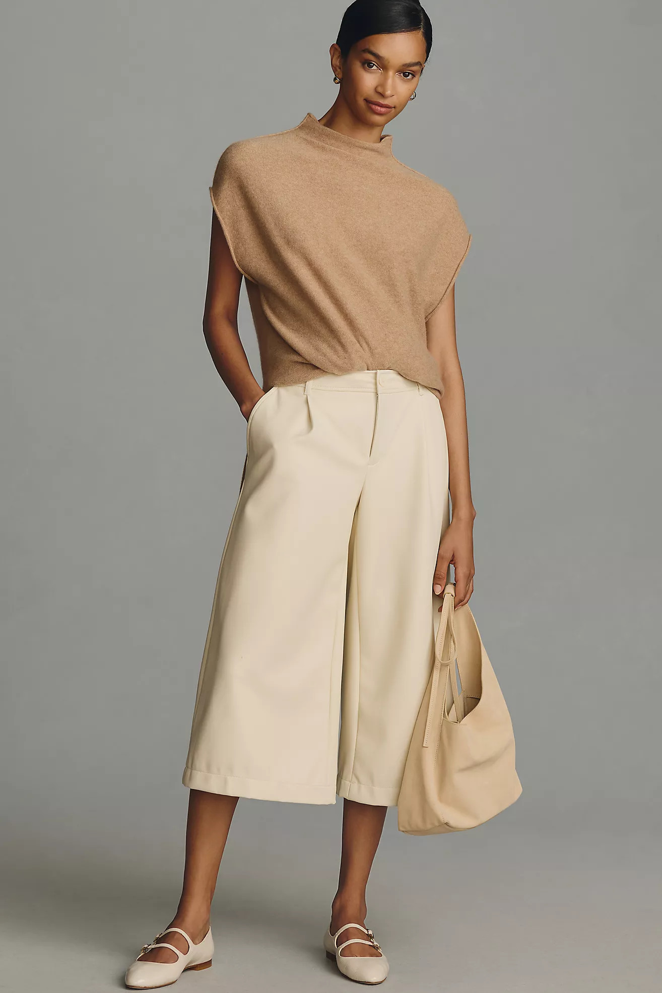 By Anthropologie Faux Leather Culottes | Anthropologie (US)