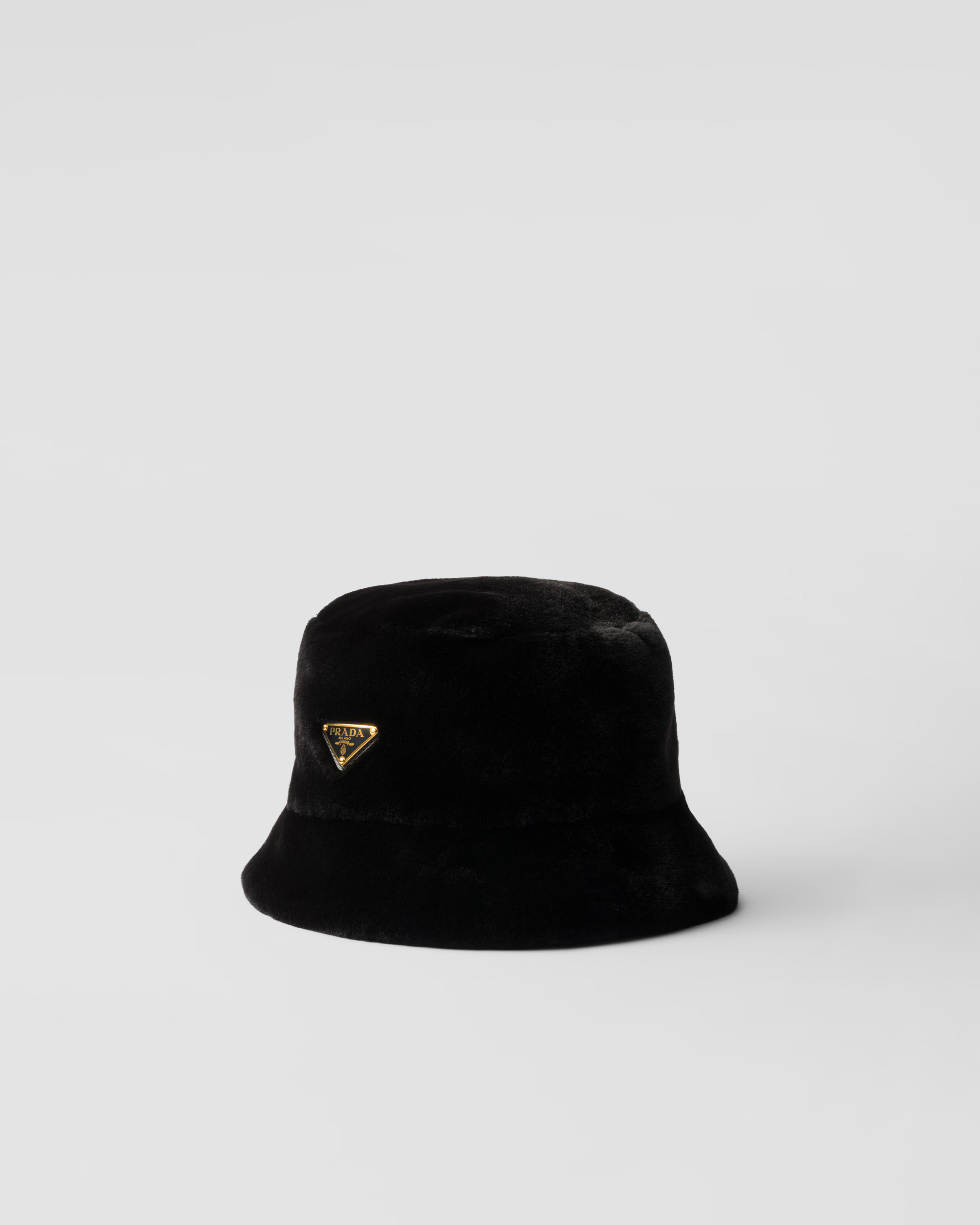 Black Fabric Bucket Hat | PRADA | Prada US