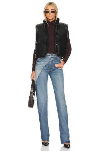 Toast Society Phoebe Puffer Vest in Black from Revolve.com | Revolve Clothing (Global)