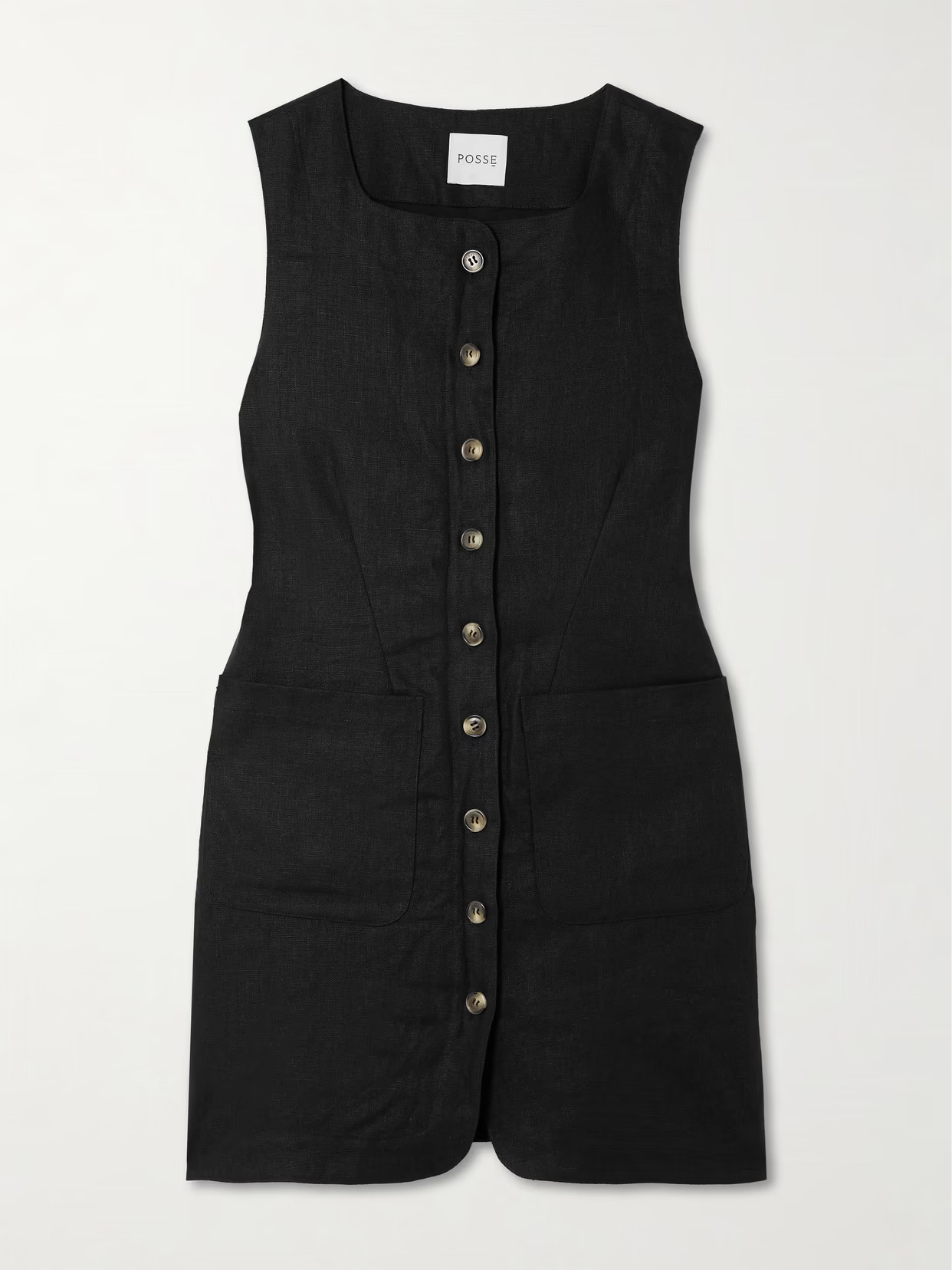 Posse - Emma Linen Mini Dress - Black | NET-A-PORTER (UK & EU)