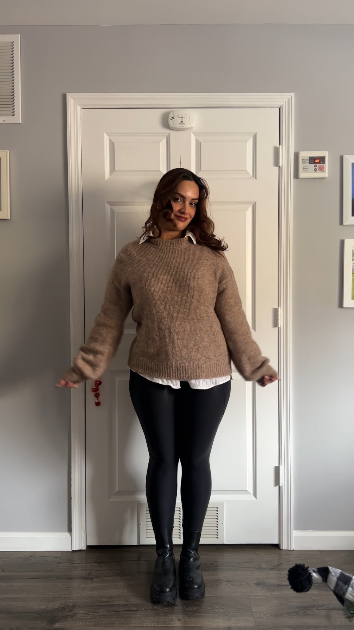 Thanksgiving outfit, thanksgiving outfit ideas, thanksgiving outfit Inspo, minimal style, simple fits, cozy style, comfy style, comfy casual, casual style, casual outfits, casual ootd, midsize fashion, midsize style, effortless style, everyday outfit, outfit ideas, outfit Inspo, affordable fashion, old navy style, shein style, shein outfits, old navy outfits, black chunky boots, neutral style, beige aesthetic. 

#LTKHoliday #LTKootd #LTKSeasonal