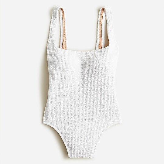 Textured squareneck one-pieceItem BC052 
 Reviews
 
 
 
 
 
6 Reviews 
 
 |
 
 
Write a Review 
 ... | J. Crew US