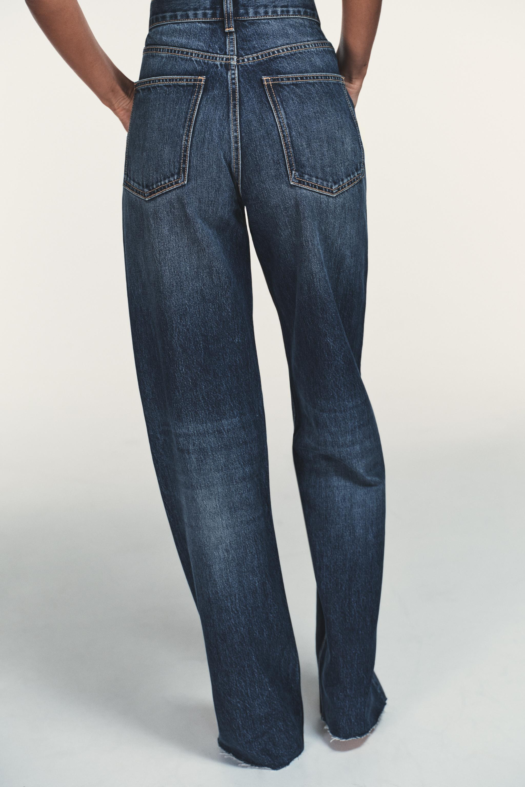 ZW COLLECTION HIGH WAIST WIDE LEG JEANS | Zara US