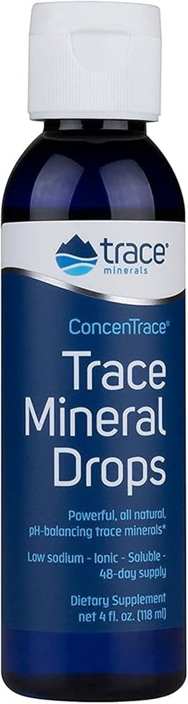 Trace Minerals ConcenTrace Drops | Full Spectrum Minerals | Ionic Liquid Magnesium, Chloride, Pot... | Amazon (US)