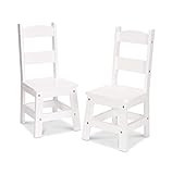Melissa & Doug Wooden Chairs, Set of 2 - White Furniture for Playroom | Amazon (US)