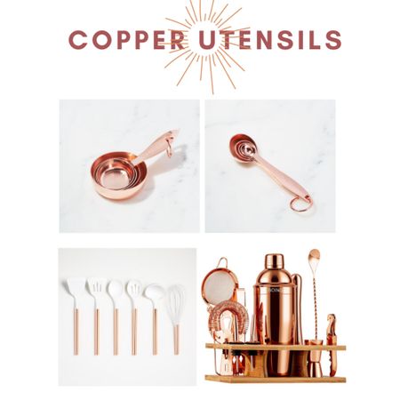 Copper 
Copper utensils 
Copper accessories 
Kitchen utensils 
Kitchen supplies 
Wayfair
Crate and Barrel 


#LTKunder100 #LTKhome #LTKfamily