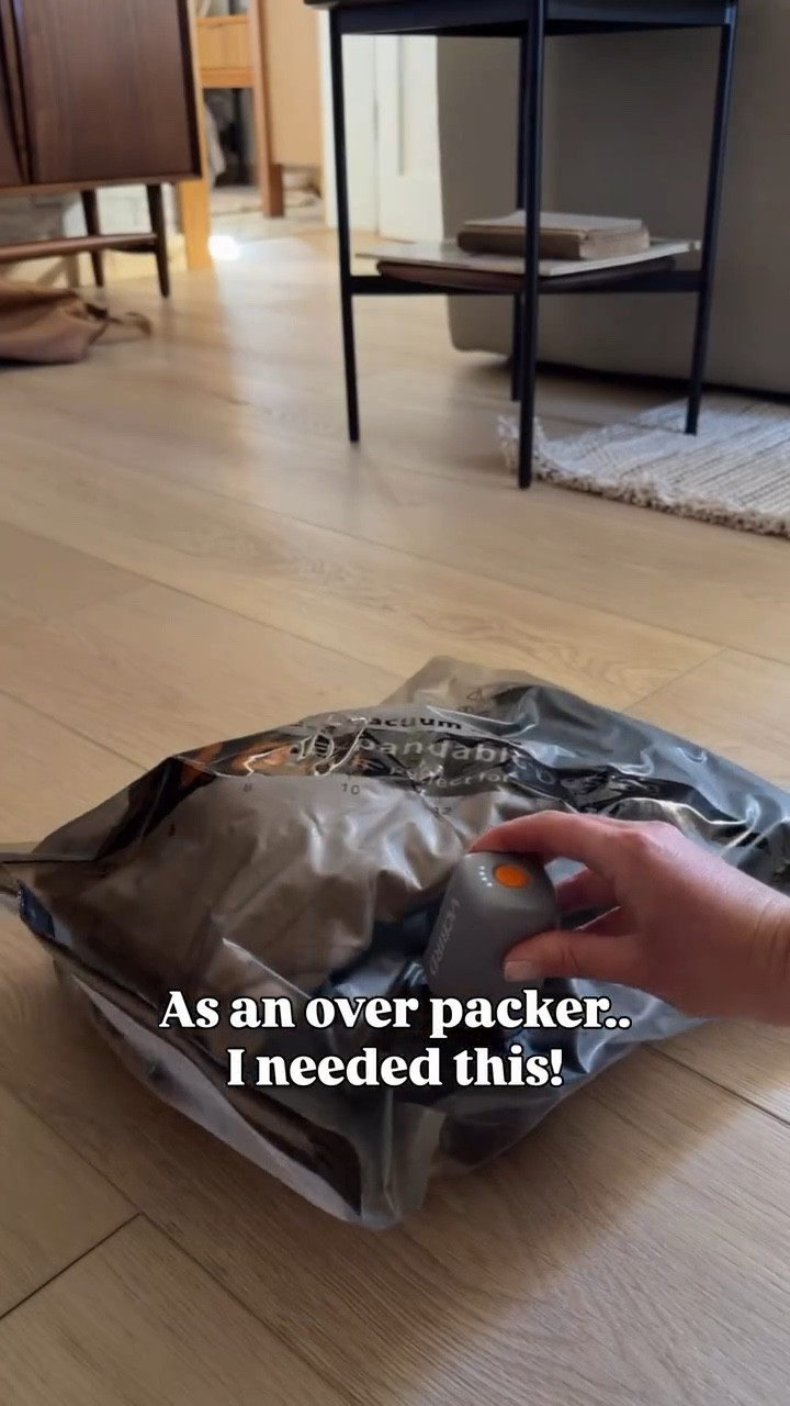 I was able to pack almost a weeks worth of clothing for a 2 1/2 day trip in my carry-on because of these bags! Literally such a space saver, the vacuum sealer also travels with you so that you can vacuum seal for the way home and the bonus is, none of my clothing was wrinkled 🙌🏼
.
.
#travel #travelhacks #traveling #hacks

#LTKHome #LTKvlog #LTKTravel