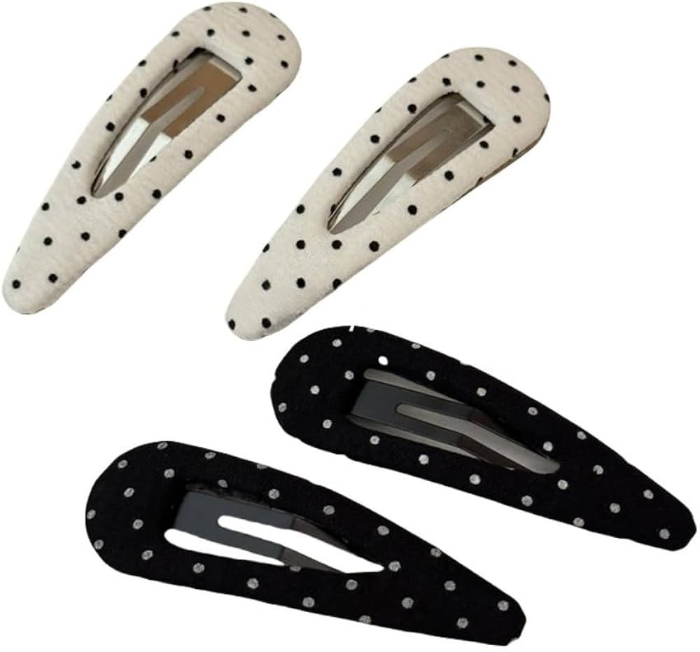 4PCS Hair Accessories for Women Black White Dot Hair Pins for Women Hair Clips Small for Styling ... | Amazon (US)