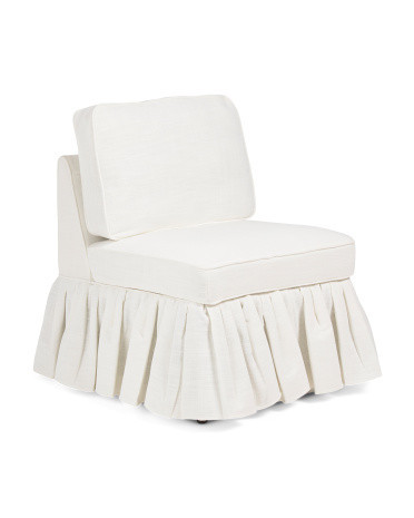 26x34 Accent Chair With Ruffle Bottom | TJ Maxx