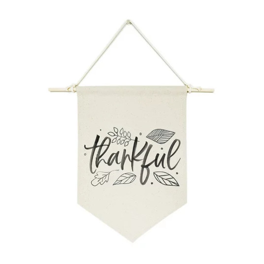 The Cotton & Canvas Co. Thankful Hanging Wall Canvas ...