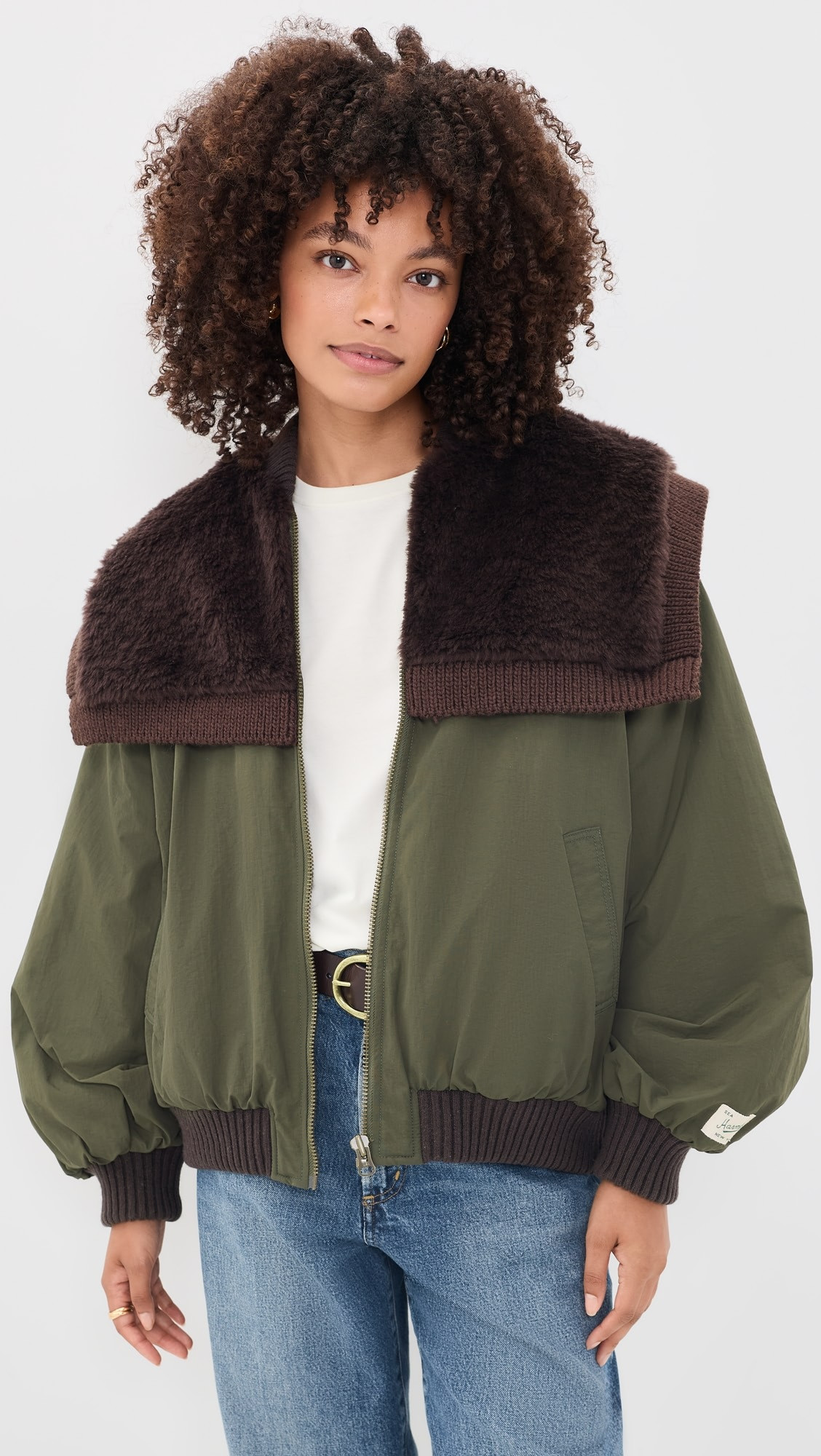 Marta Faux Fur Combo Bomber Jacket | Shopbop