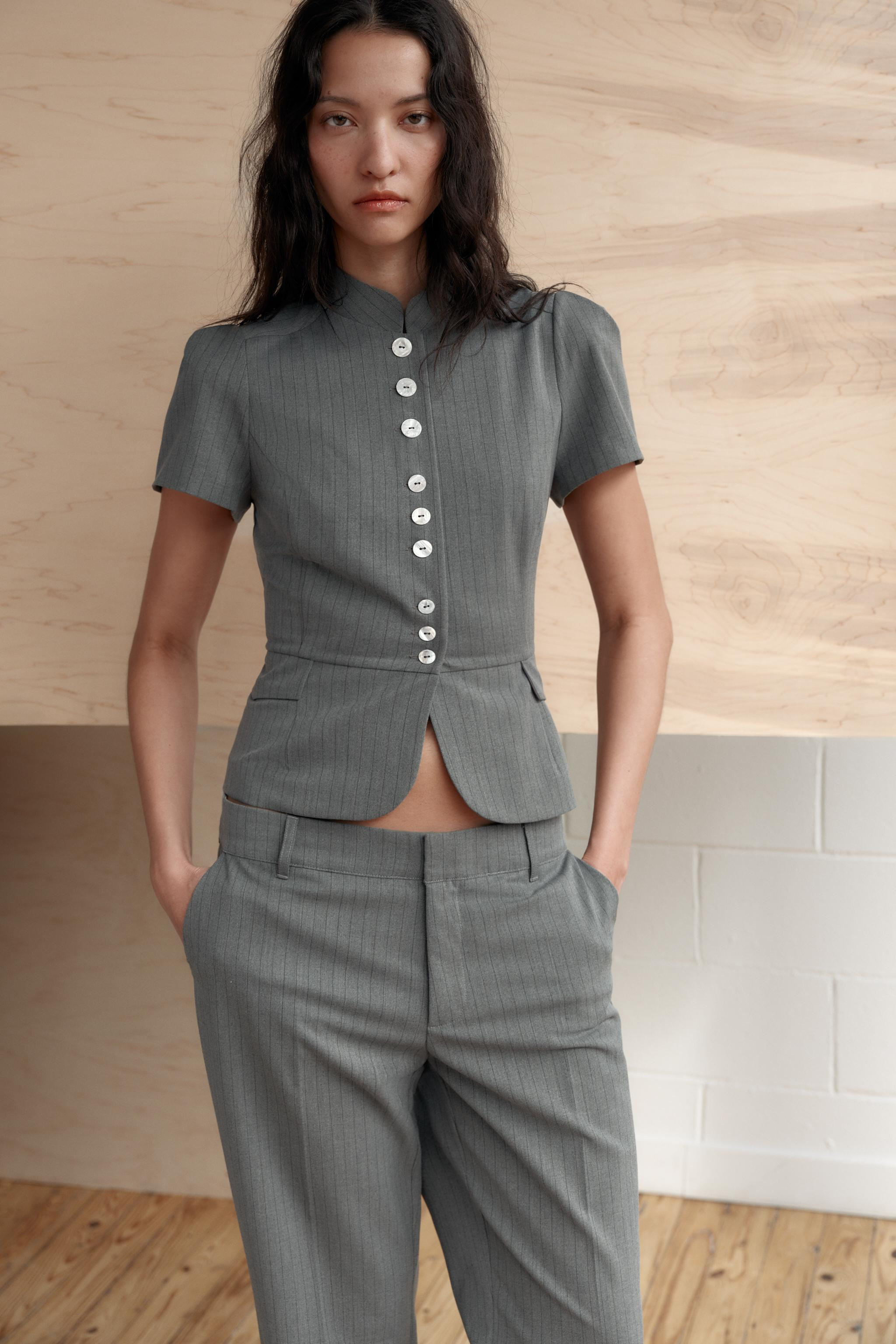 ZW COLLECTION FITTED BUTTONED BLAZER | Zara US