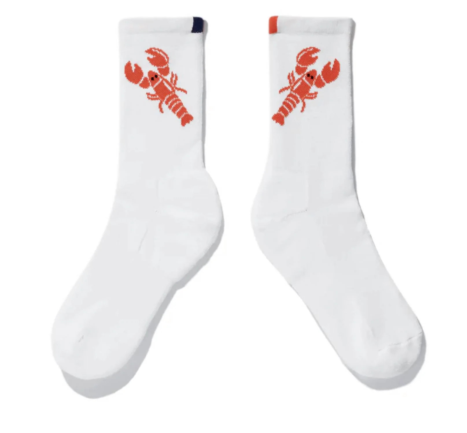 Women's Lobster Sock In White | Shop Simon