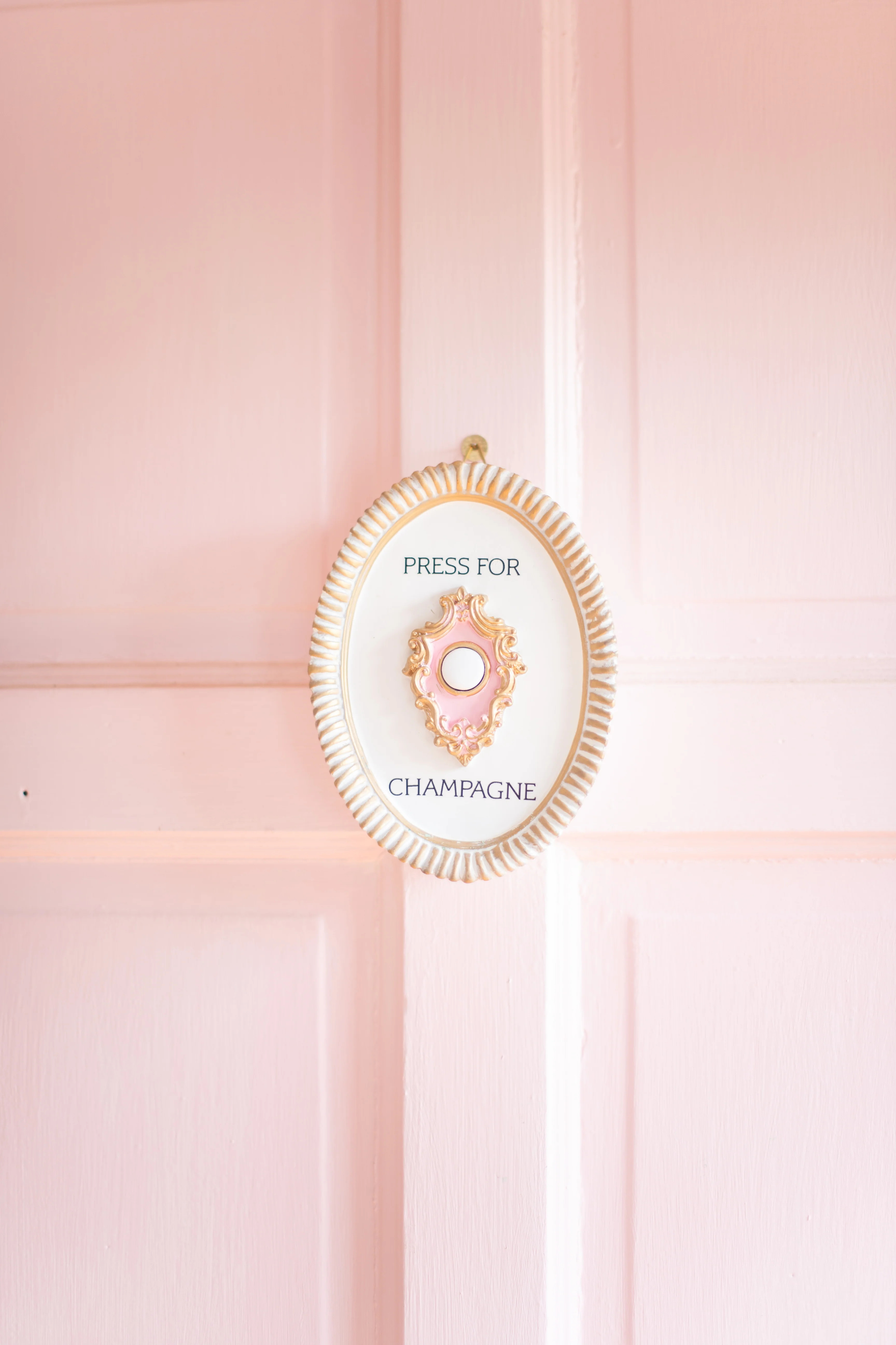Press for Champagne Doorbell - Ceramic | Pop of Confetti