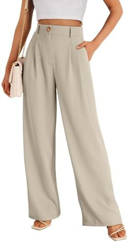 LILLUSORY Wide Leg Dress Pants Women's High Waisted Dressy Trousers | Amazon (US)