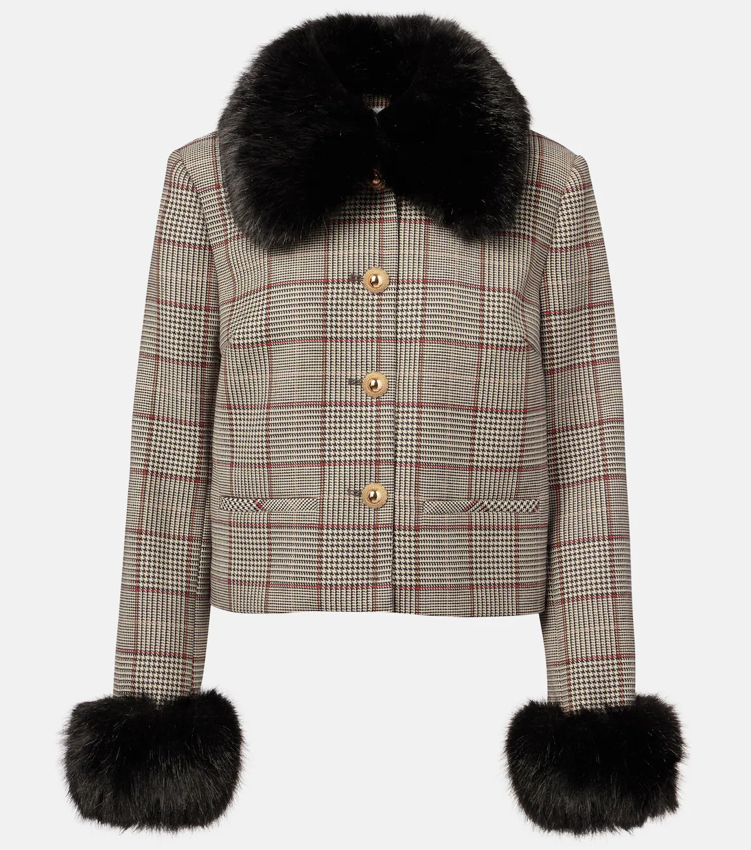 Checked cropped jacket | Mytheresa (US/CA)