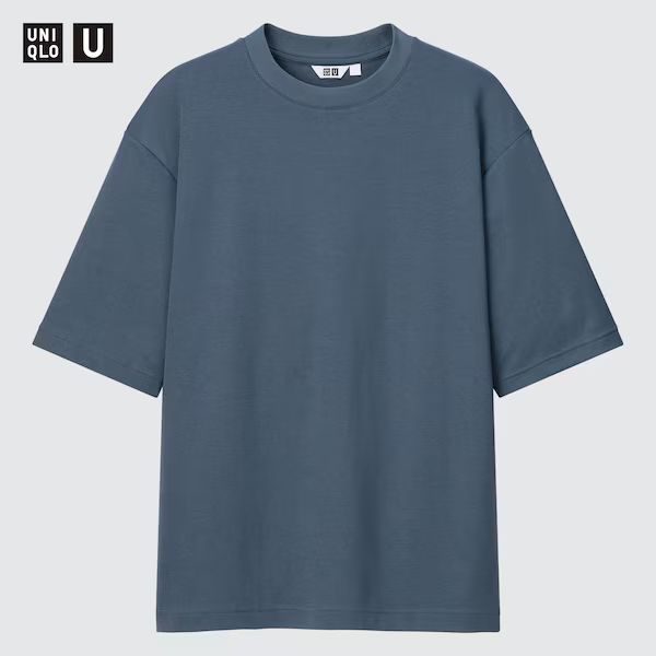 U AIRism Cotton Oversized Crew Neck Half-Sleeve T-Shirt | UNIQLO (US)