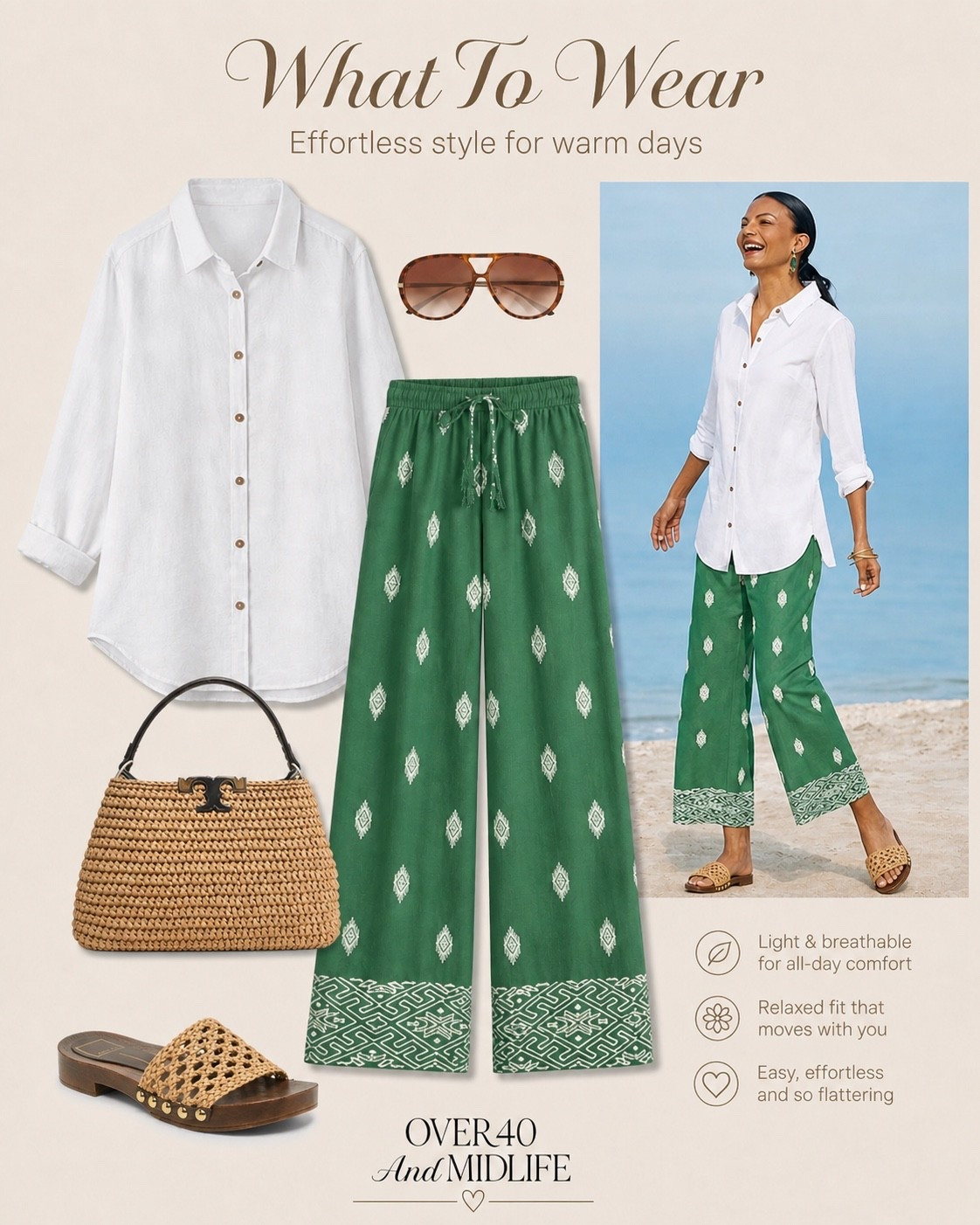 ✨Tap the bell, save and ❤️ for over 40 fashion, midlife style, midsize fashion and luxury looks for less. 

⬇️Sizing information:
Large (size up if in between sizes.)

my closet.

If your outfits have been feeling off lately…
it’s usually not the top.

👉 It’s the pants.

Most cling.
Most add bulk.
Most throw everything out of balance.

These do the opposite.

They don’t pull.
They don’t cling.
They just skim—and everything falls into place.

✨ Soft waistband (no squeezing)
✨ Wide leg (instant balance + length)
✨ Lightweight (moves with you, not against you)

And once you put them on… you feel it.

👑"Helping you look good, feel good!" - Lindsey Denver

Comment SHOP below to receive a DM with the link to this post on my LTK ⬇ https://liketk.it/6aXP5