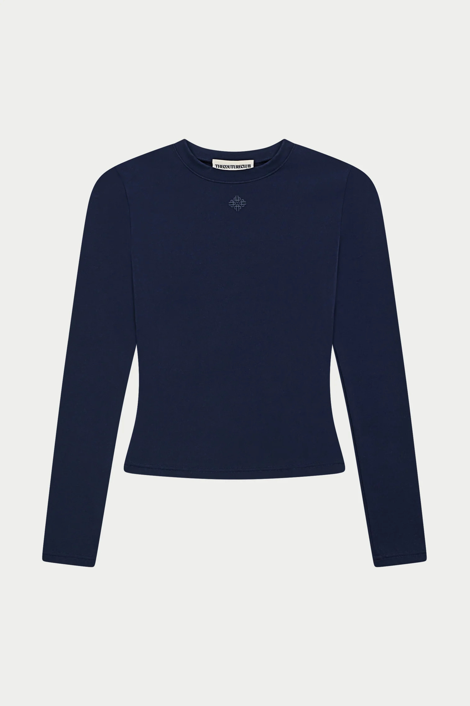 SCULPTING STRETCH LONG SLEEVE TOP - DARK NAVY | The Couture Club