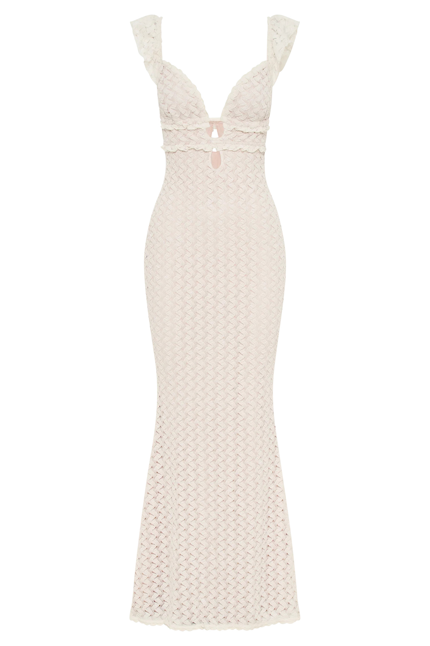 Ezra Lace Maxi Dress - Ivory | Meshki (APAC)