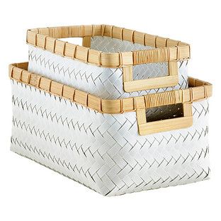 Hampton Woven Storage Bins with Handles | The Container Store