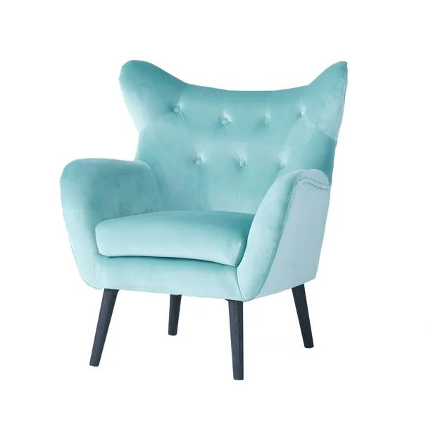 Noble House Simon Wingback Chair, Light Blue - Walmart.com | Walmart (US)