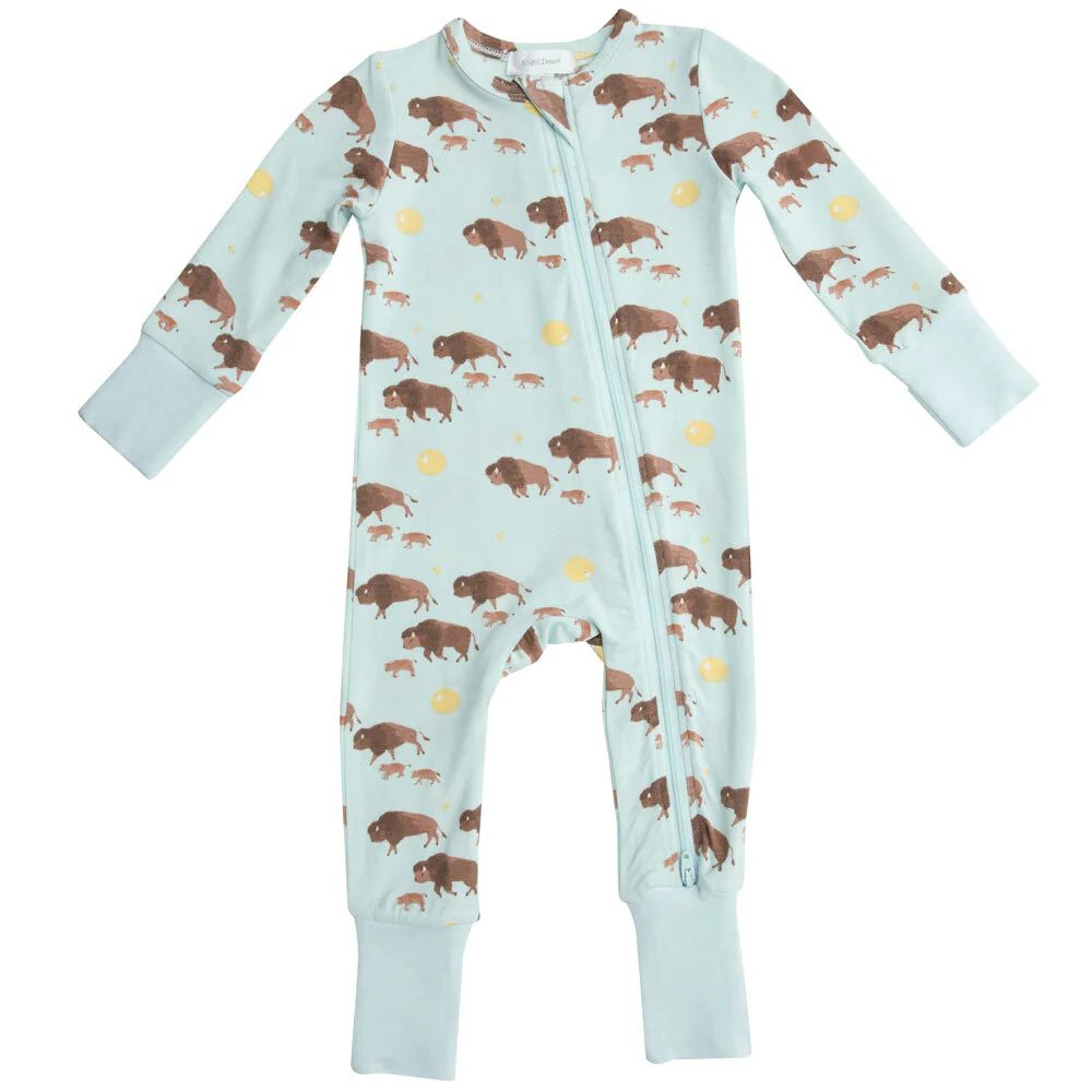 2-Way Zip Romper, Bison Blue | SpearmintLOVE