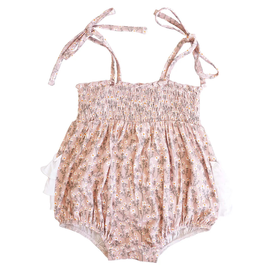 Weslie's Wildflower Smocked Bubble Romper | Caden Lane