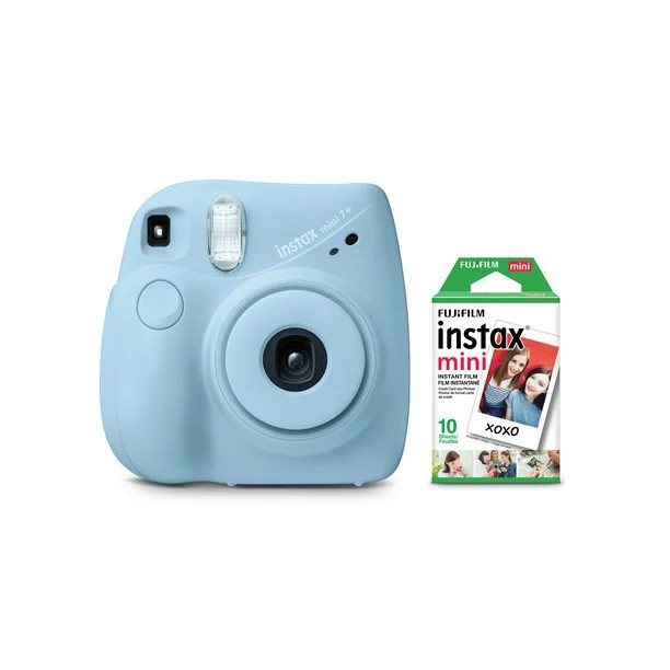 Fujifilm INSTAX Mini 7+ Exclusive Blister Bundle with Bonus Pack of Film (10-pack Mini Film), Lig... | Walmart (US)