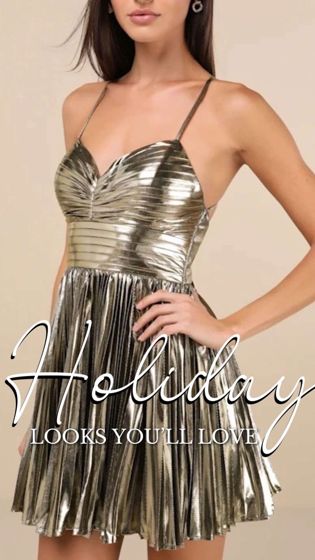 Holiday looks you’ll love! Perfect dresses for ALL those upcoming #Christmas parties 🎄✨ The pleats on this dress are 😍😍😍

Holiday dress 
Christmas dress 
Holiday party dress 
Christmas party dress 
wedding guest dress 
wedding guest 
Lulus 
Lulus dress
cocktail dress
Gold dress 



#LTKSeasonal #LTKFindsUnder50 #LTKFindsUnder100 #LTKSaleAlert


#LTKU #LTKWedding #LTKHoliday