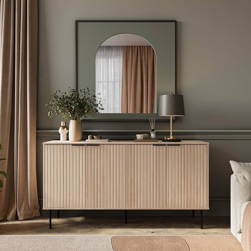 Corliving 2 Door Sideboard Buffet Cabinet, Sideboard Storage Cabinet, Accent Sideboard for Dining... | Amazon (CA)