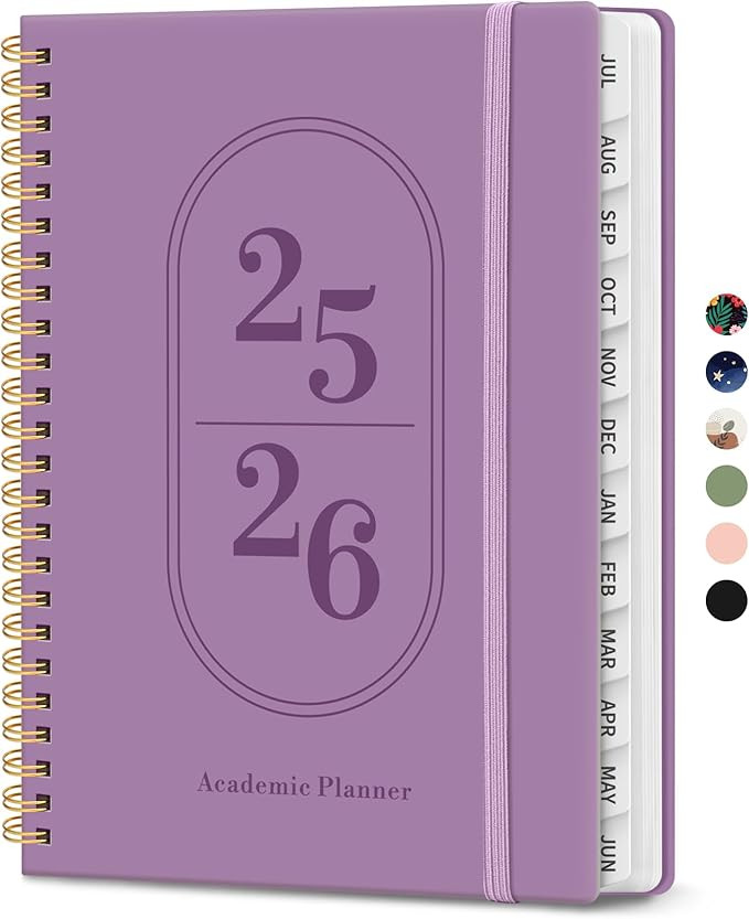 Planner 2025-2026, Academic Year Weekly and Monthly Calender Planner, July 2025 - June 2026, Spir... | Amazon (US)