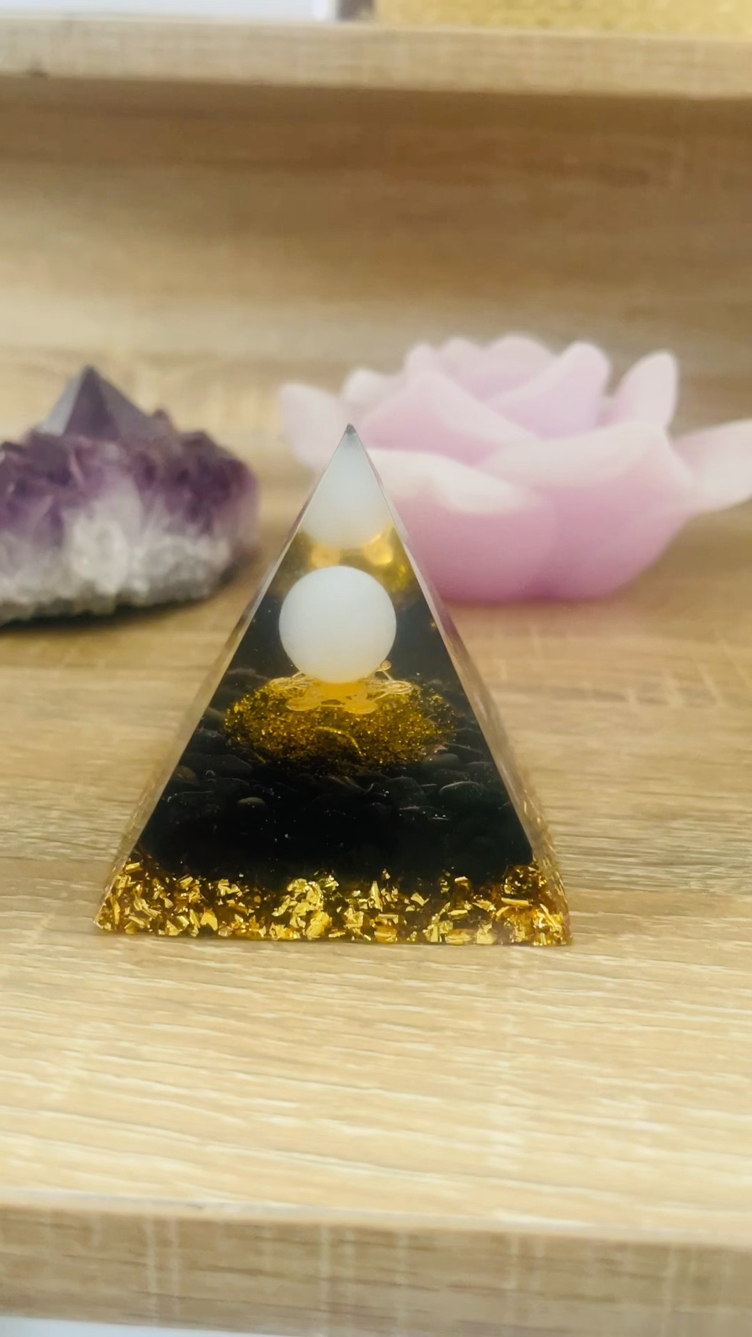 This pyramid crystal is absolutely stunning!!! It’s from the healing energy collection for meditation . Love to display this !!! 

#home #crystal #meditation #ornament #gift #giftidea

#LTKGiftGuide #LTKU #LTKhome