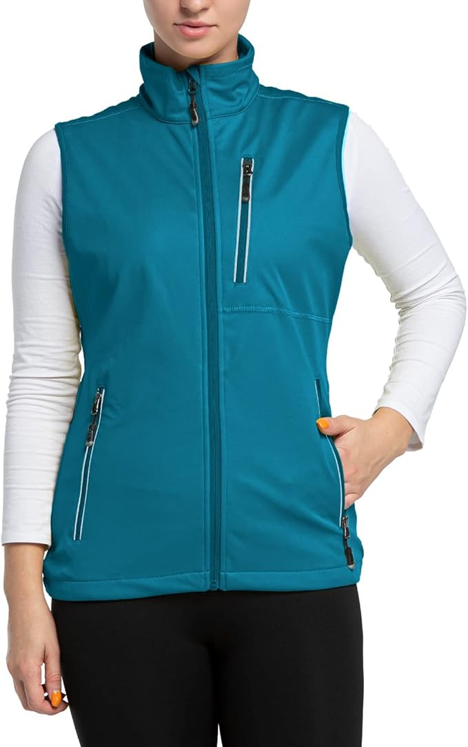 33,000ft Women's Lightweight Running Vest Outerwear with Pockets, Windproof Sleeveless Jacket for... | Amazon (US)