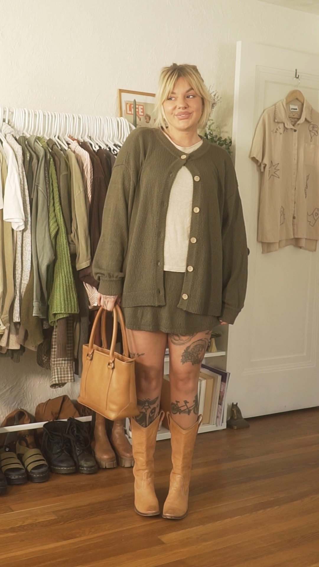 the sweetest little set from @freepeople !! can be worn together or separate AND the skirt is a SKORT! wearing a size medium in the color *winter moss

#LTKMidsize #LTKSeasonal #LTKVideo